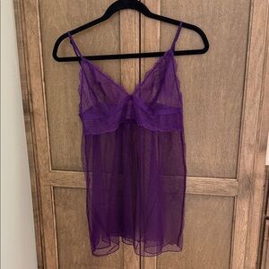 Victoria's Secret Purple Lace Chemise